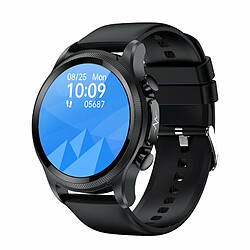 E400 Montre Intelligente Écran Tactile Complet Ecg Ppg Surveillance De L'Oxygène Sanguin Ip68 Étanche Smartwatch Ceinture Noire