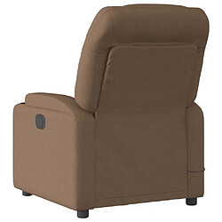 Avis vidaXL Fauteuil inclinable de massage électrique marron tissu