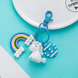 Universal Unicorn Key Pendant Course en peluche - Peluche, Licorne, Anchor, RainbowBlue