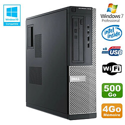 PC DELL Optiplex 3010 DT Intel G2020 DVD 4Go Disque 500Go HDMI Wifi Win 7 Pro - Occasion