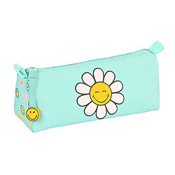 Trousse d'écolier Smiley Summer fun Turquoise (21 x 8 x 7 cm)