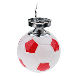 garçons chambre lumière e27 base encastrable football soccer plafonnier rouge