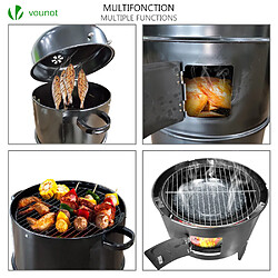 Acheter Fumoir vertical Barbecue à charbon de bois BBQ avec Thermomètre