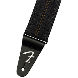 Wrangler Denim Strap Washed Black Stitch Fender