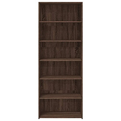 Avis vidaXL Buffet haut chêne marron 70x41x185 cm bois d'ingénierie