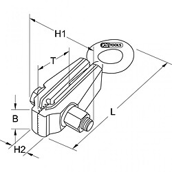 KS TOOLS 140.2405 Pince de traction standard