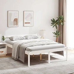 vidaXL Lit pour personne âgée sans matelas 140x190 cm bois pin massif