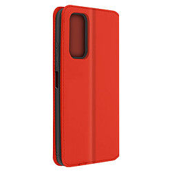 Avizar Housse Xiaomi Poco F3 / Xiaomi Mi 11i Folio Portefeuille Fonction Support rouge