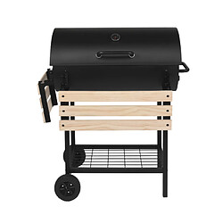 Acheter Barbecue à charbon 76x33.5cm avec chariot - kentucky - RED DECO