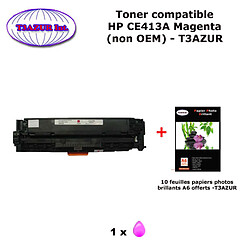 Toner générique HP CE413A,HP 305X pour HP LaserJet Pro 400 MFP M475, M351, M375, M451 Magenta+10f papiers photos A6 -T3AZUR