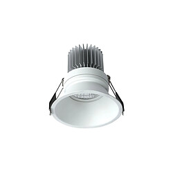 Acheter Inspired Downlight Encastré 10.8cm Rond 12W COB LED 3000K, 1020lm, Blanc Mat, Driver Inclus, 3 ans de Garantie