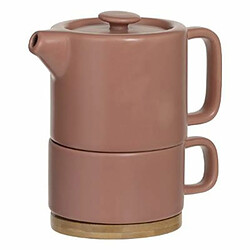 Théière avec Tasse Nature 40cl Terracotta