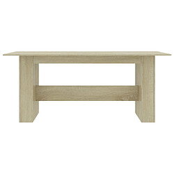 Avis vidaXL Table à manger Chêne sonoma 180x90x76 cm Bois d’ingénierie