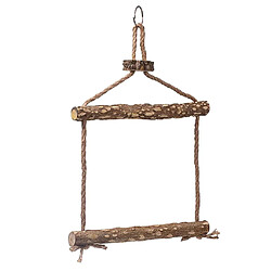 Pet En Bois Swing Perroquet Perruche Perruche Calopsitte Ara Cage À Mâcher Debout Hamac Suspendu Jouet