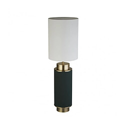 Searchlight Lampe de table Flask Plastique,tissu,acier doux blanc,laiton antique,vert 1 ampoule 49cm