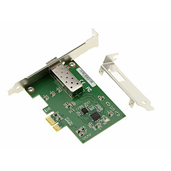 Kalea-Informatique Carte PCIe 1x Réseau Fibre 1G Gigabit Lan Ethernet SFP LC avec CHIPSET INTEL WG I210AS