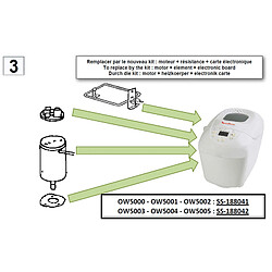 Moulinex KIT MOTEUR + RESISTANCE + ELECTRONIQUE