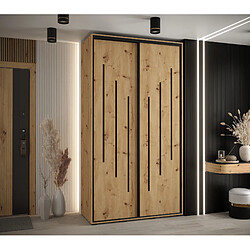 Abiks Meble Armoire DAVOS 8 À Portes Coulissantes 235,2/130/45 2 Portes