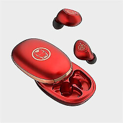 Universal YH-TWS Marvel Iron Man T1 Elecphones sans fil (rouge)