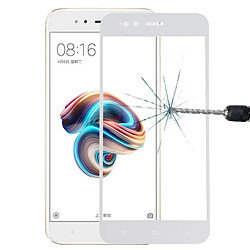 Wewoo Verre trempé blanc pour Xiaomi Mi 5X 0.26mm 9H Dureté 2.5D Antidéflagrant Plein Écran Film