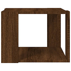 Maison Chic Table basse,Table Console Table d'appoint, Table pour salon Chêne marron 40x40x30 cm Bois d'ingénierie -MN55214 pas cher