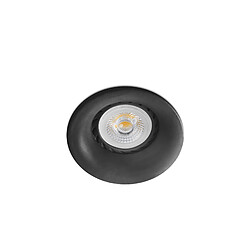 Faro Barcelona Downlight encastré noir rond 1x GU10