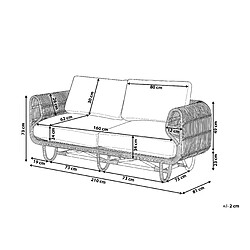 Beliani Canapé de jardin DOLCEDO
