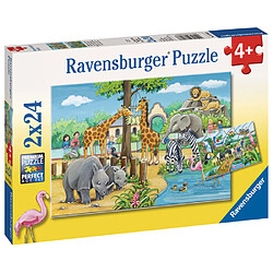 Acheter Ravensburger 2X24 P - Bienvenue Au Zoo Puzzle