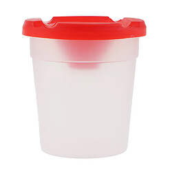 Tasse de pinceau en plastique transparente