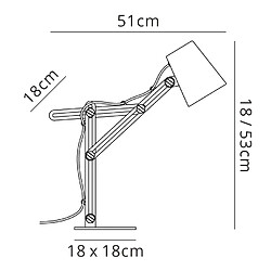 Luminaire Center Lampe de Table Looker 1 Ampoule E27, blanc mat/vert