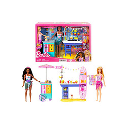 Acheter Mattel Barbie Coffret Promenade Bord de Mer Avec Poupées Brooklyn et Malibu Multicolore