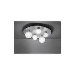 Boutica-Design Plafonnier Dicapo Nickel Mat 5x3W SMD LED