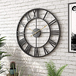 Universal Horloge murale à quartz silencieux de style numérique romain pas cher