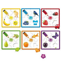 Goula 6 puzzles pour apprendre les couleurs