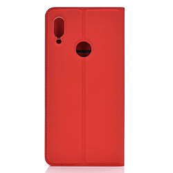 Avis Wewoo Housse Coque Carte d'aspiration magnétique à tension ultra-mince pour Xiaomi Redmi Note 7veste de téléphone portable en TPU + PU avec mandrin et support. Rouge