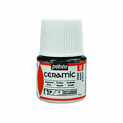 Pebeo Peinture céramique et multi-surfaces - Blanc - 45 ml