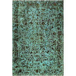 Vidal Tapis de laine 290x196 Bleu Vintage Royal