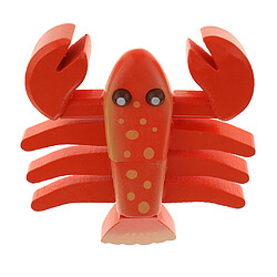 Aimant En Bois Connected Lobster Simulation Alimentaire Play House Kitchen Toy