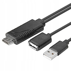 GUPBOO Adaptateur de TV USB 2.0 Femelle vers HDMI Mâle,JL1046