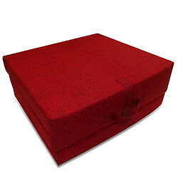 vidaXL Matelas en mousse pliable en 3 sections 190 x 70 x 9 cm Rouge