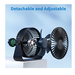 Avis Ventilateur de Bureau, Mini Ventilateur Personnel CHRONUS à Rotation 360, ventilateur de Refroidissement USB Portable de 5,5 Pouces (Noir)