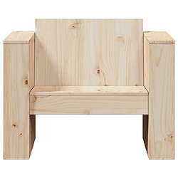 Avis vidaXL Canapé de jardin 79x60x62 cm bois de pin massif