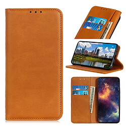 Etui en PU auto-absorbé avec support marron pour votre Apple iPhone 12 5.4 pouces