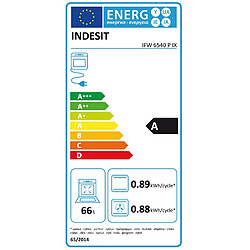 Four intégrable multifonction 66l 56cm a pyrolyse inox - ifw6540pix - INDESIT