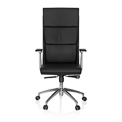 Siège de bureau / Fauteuil de direction MONZA 20, cuir noir hjh OFFICE