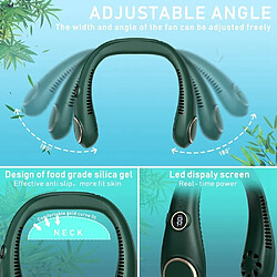 Portable Neck Fan USB Rechargeable Bladeless Personal Air Cooling Fans pas cher