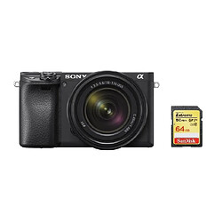 SONY A6400 Black KIT SEL 18-135MM F3.5-5.6 OSS Black + 64GB SD card