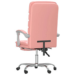 Acheter vidaXL Fauteuil de massage inclinable de bureau Rose Similicuir