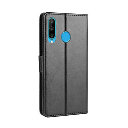 Avis Wewoo Housse Coque Étui en cuir à rabat horizontal rétro Crazy Horse Texture pour Huawei Enjoy 9s P Smart + 2019avec support et fentes cartes et cadre photo noir