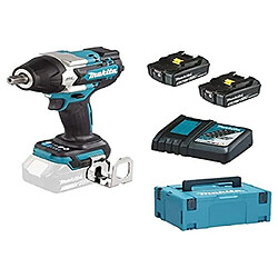 Makita DTW 701 RTJ Boulonneuse à chocs 18 V 700 Nm 1/2" XPT Brushless + 2x Batteries 5.0 Ah + 1x Chargeur + Makpac